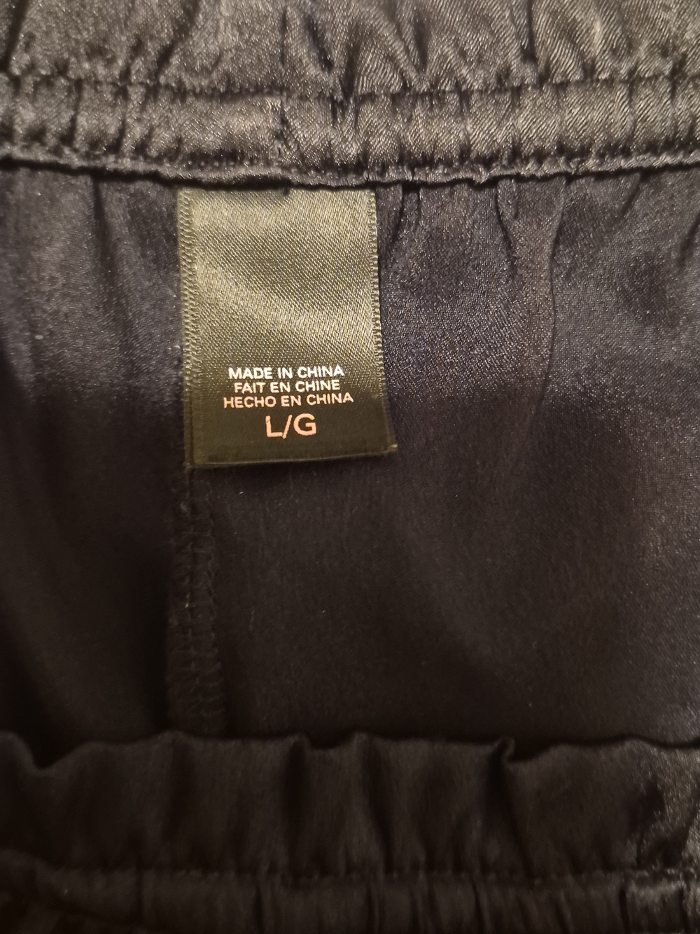 Victoria's Secret Black Satin Cami with White Lace Trim - Picture 3 of 6